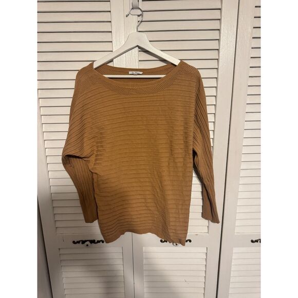 VILA MILANO MONOCHROME STRIPE COZY MINIMALIST SWEATER SZ L - Picture 1 of 3